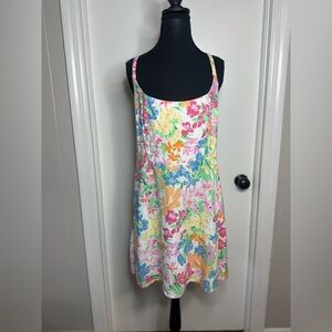 Old Navy Women’s Cami Floral Linen Blend Beach Vibe Mini Dress With Pockets